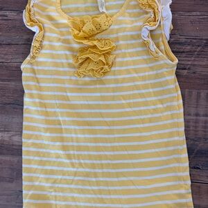 Matilda Jane Yellow Striped Kids Top
